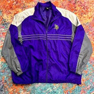 Minnesota Vikings NFL Team Apparel Windbreaker Jacket | XXL